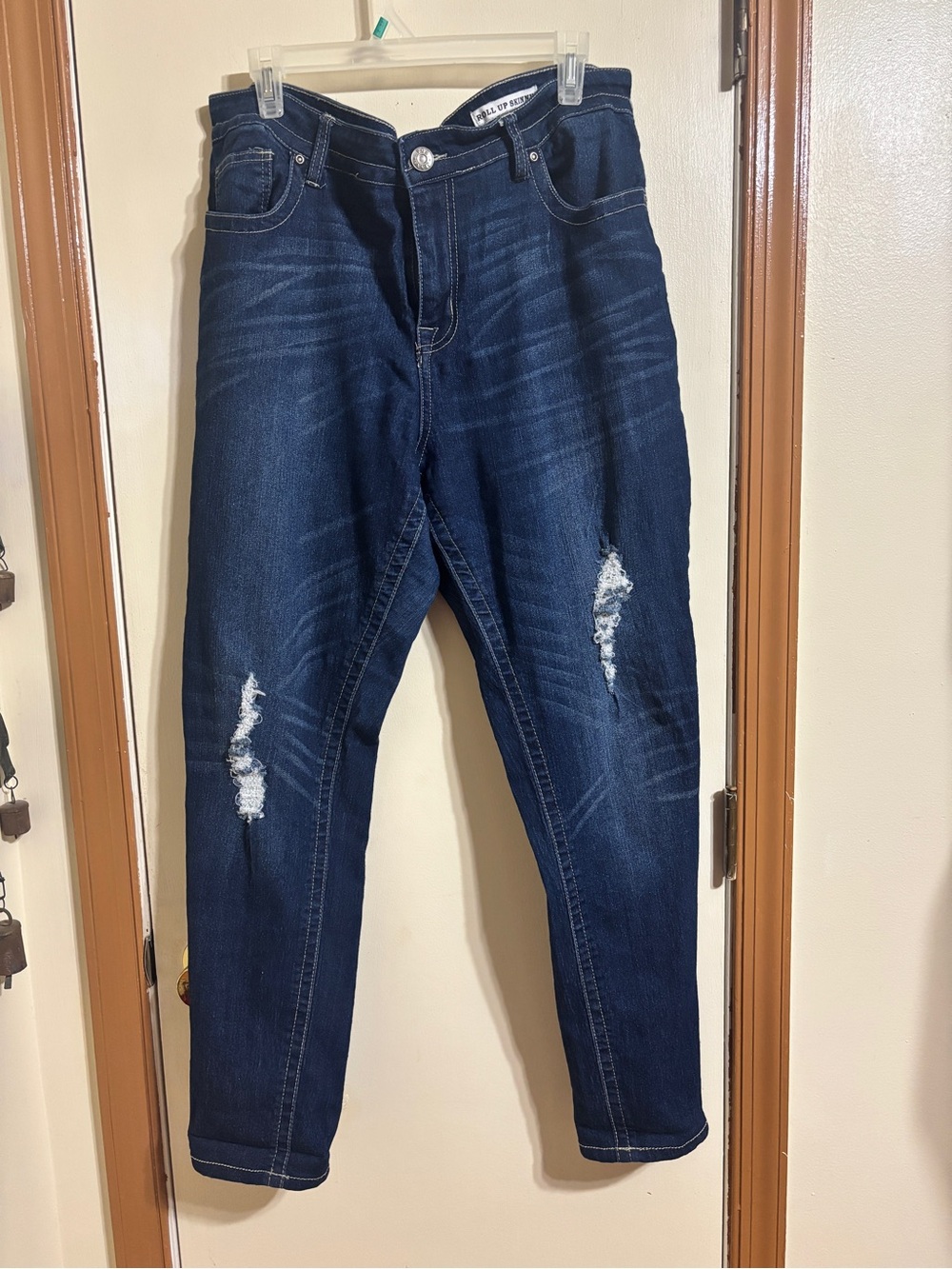Dark Wash Distressed Jeans